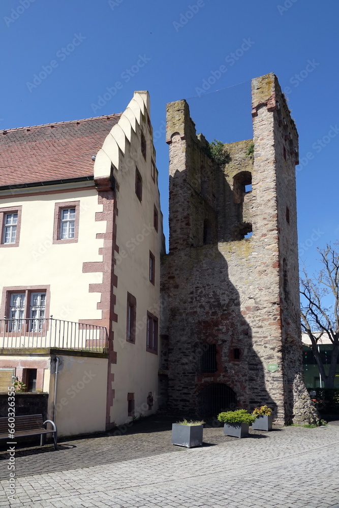 Wall mural breschturm in babenhausen