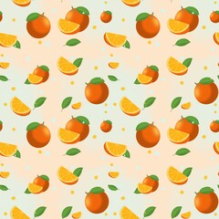 seamless pattern with fruits