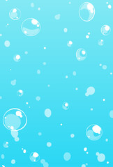 背景イラスト_水中の泡