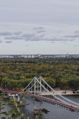 Trukhaniv Bridge across the Dnipro River