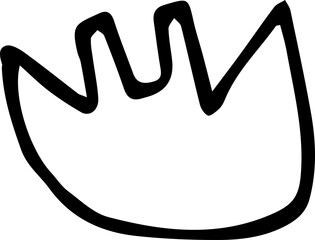 Retro Abstract Hand Drawn Shapes Organic line