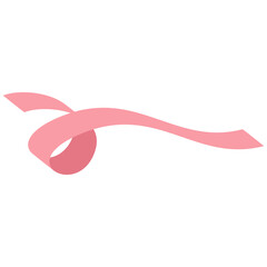 Pink ribbon breast cancer awareness symbol