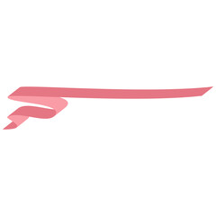 Pink ribbon breast cancer awareness symbol