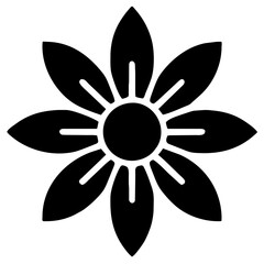 Blossom icons. Celebrating nature beauty. Floral vector symbols. Art in bloom. Designing flower elements