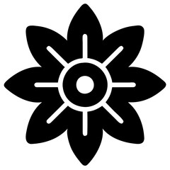 Obraz premium Blossom icons. Celebrating nature beauty. Floral vector symbols. Art in bloom. Designing flower elements