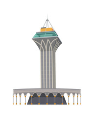Madinatul Iman Mosque Tower Pillar Muslim Building Architecture Balikpapan Indonesia Architectural