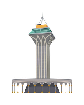 Madinatul Iman Mosque Tower Pillar Muslim Building Architecture Balikpapan Indonesia Architectural