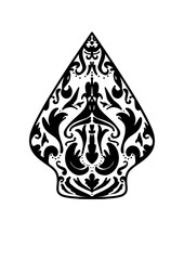 Obraz premium Simple doodle inspired by Gunungan from Javanese Indonesia with black color that can be use for social media, wallpaper, e.t.c. 