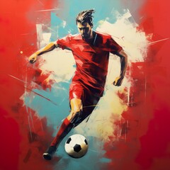Neo-Classical Soccer Illustration