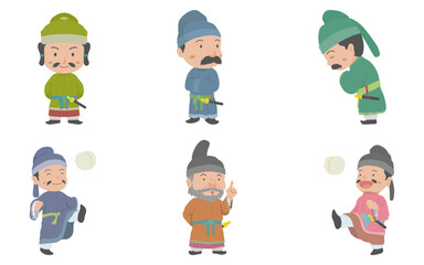 古代日本の貴族　イラストセット