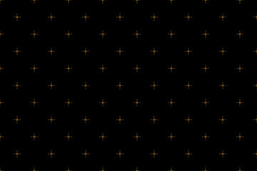 Seamless of luxury background pattern. Geometric stars sign abstract gold on black background. Design print for illustration, textile, fashion, sticker, wallpaper, background. Set 1