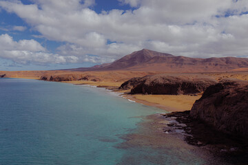Parque natural de los Ajaches en Lanzarote (Islas Canarias).