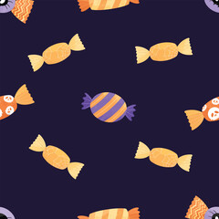 Halloween Candy Frame Background