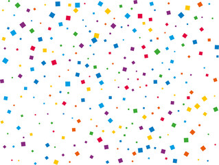 Christmas Rainbow Square Confetti