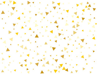 Christmas Golden Triangular Confetti