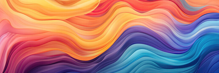 Vvibrant abstract background with flowing waves of color