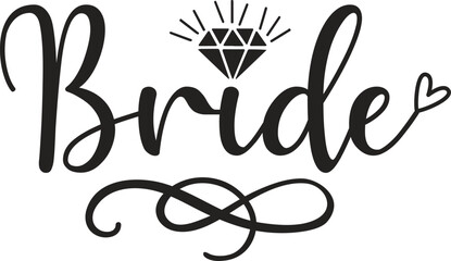 Bride t-shirt design