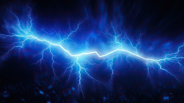 blue lightning background