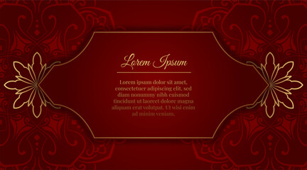 luxury background with golden mandala ornament