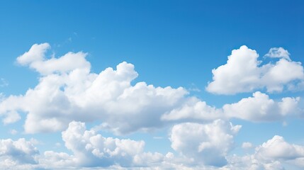 Naklejka na ściany i meble blue sky with cloud closeup . Generative AI