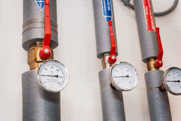 Close-Up of a Precision Pressure Gauge Measurement Device