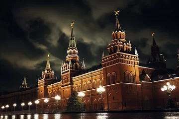Fototapeten Night Kremlin, Moscow, Russia © Fabio