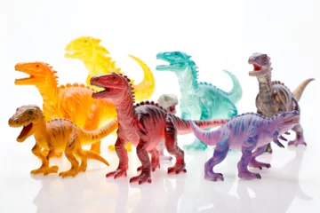 Keuken spatwand met foto dinosaurs toys © alphazero