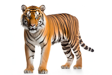 Obraz premium tiger isolated on white background