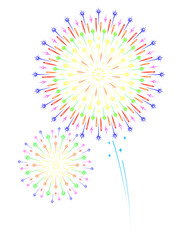 Fireworks vector for Carnival element