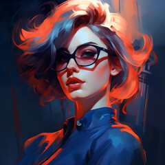 woman with sunglasses