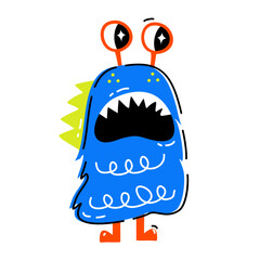 Cute Monster Character Doodle