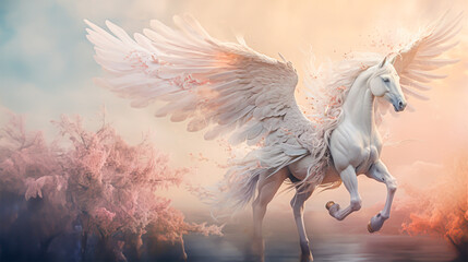 ペガサスのイメージ - image of Pegasus - No3-5 Generative AI