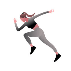 person jumping in the air