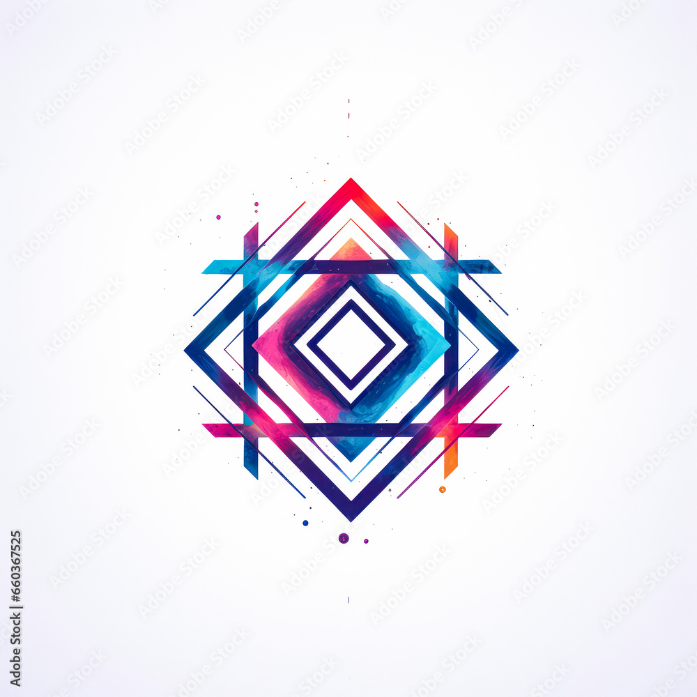 Wall mural step into a mesmerizing world of abstract space design with this retro-inspired masterpiece. bold co