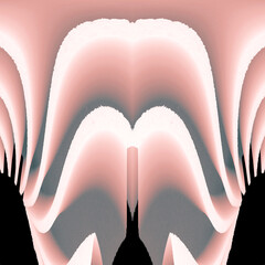 pink teeth art-deco pattern