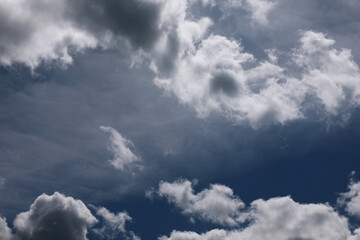 Summer blue sky cloud gradient light white background. Beauty clear cloudy in sunshine calm bright winter air bacground. Gloomy vivid cyan landscape in environment day horizon skyline view spring wind