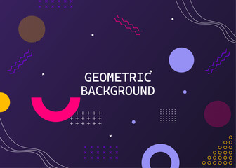 Flat geometric background