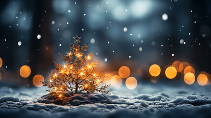 Fototapeta premium Landscapes with Christmas atmosphere