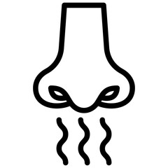 Olfactory Outline Icon