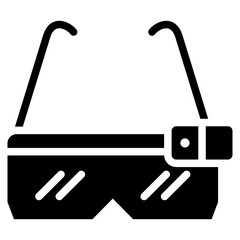 Ar Glasses Glyph Icon