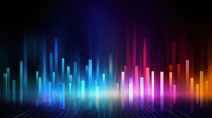 equalizer bar graph abstract background