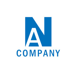 A and N latter Logo Design Layout For business company