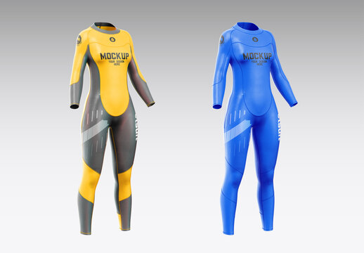 Women&rsquo;s Full Wetsuit mockup 