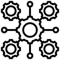 Micro Service Outline Icon