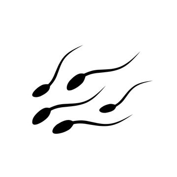 recommend clip art: sperm icon vector on white background