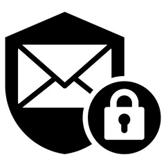 Email Security Glyph Icon