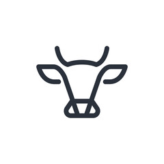 Cow or bull icon. - 660384534