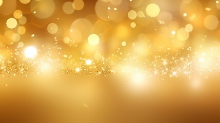Gold splash.  sparks are flying. Holiday gold lights. blurred sparkling. Background