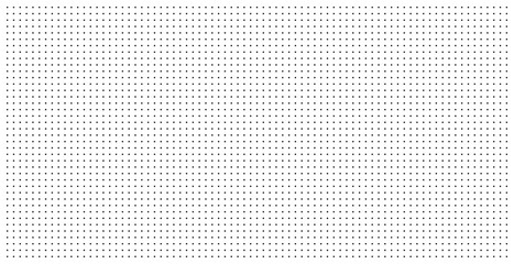 Dotted graph paper with grid. Polka dot pattern, geometric texture for calligraphy drawing or writing. Blank sheet of note paper, school notebook. Vector illustration - obrazy, fototapety, plakaty