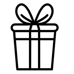 Gift outline vector